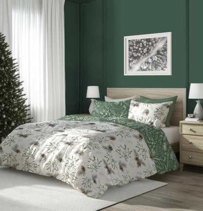 Kerst Dekbedovertrek Christmas 220x200cm Kussensloop 70x80cm Katoen