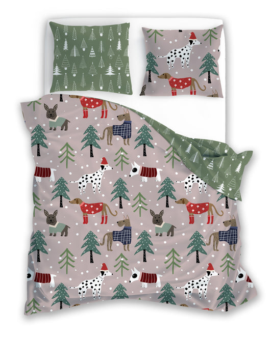 Kerst Dekbedovertrek 140x200 Microfiber Polyester Duurzaam