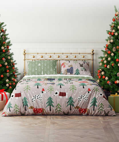 Kerst Dekbedovertrek 140x200 Microfiber Polyester Duurzaam