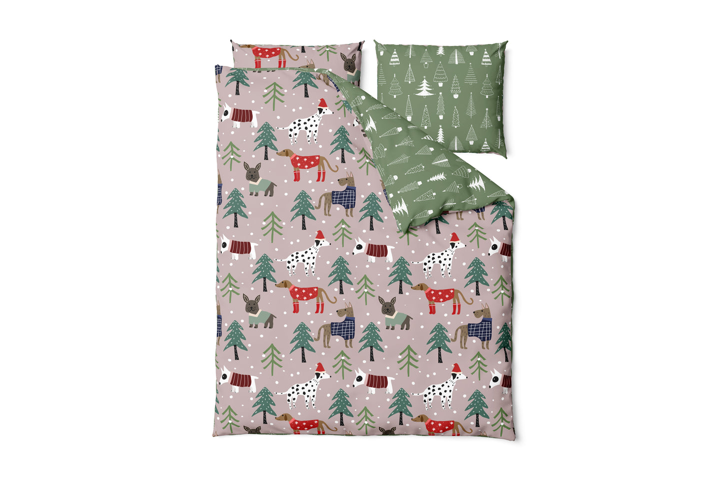Kerst Dekbedovertrek 140x200 Microfiber Polyester Duurzaam