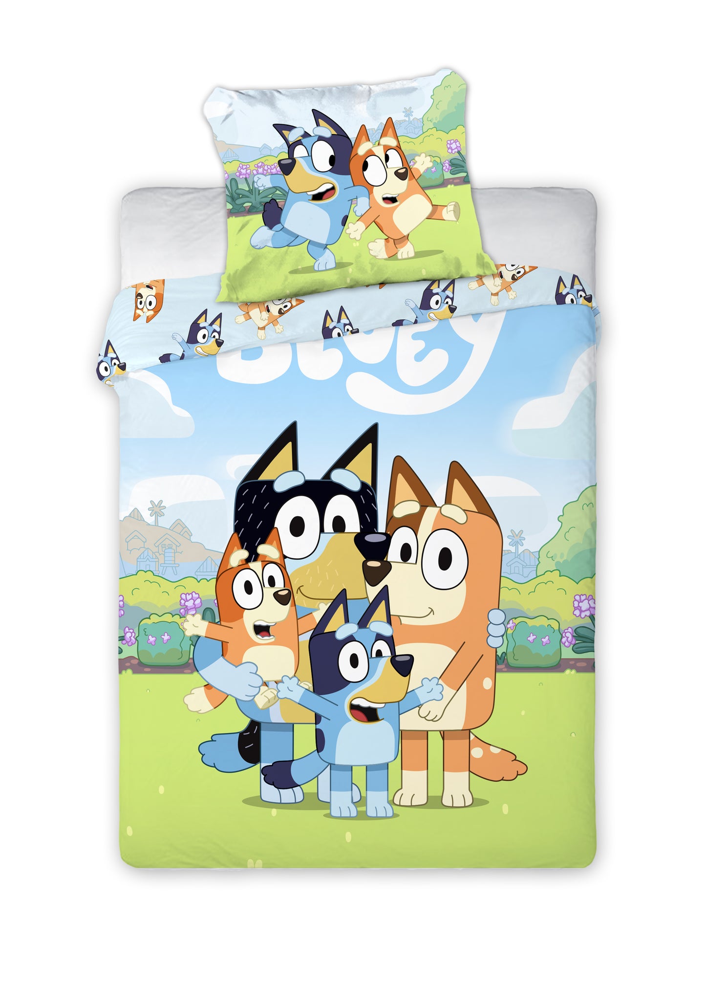 Bluey Dekbedovertrek 100x130 Katoen 2in1 Duurzaam Katoen Junior Ledikant