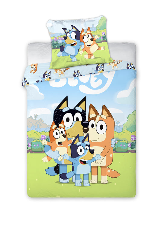 Bluey Dekbedovertrek 100x130 Katoen 2in1 Duurzaam Katoen Junior Ledikant