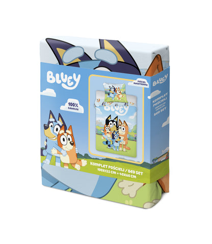Bluey Dekbedovertrek 100x130 Katoen 2in1 Duurzaam Katoen Junior Ledikant
