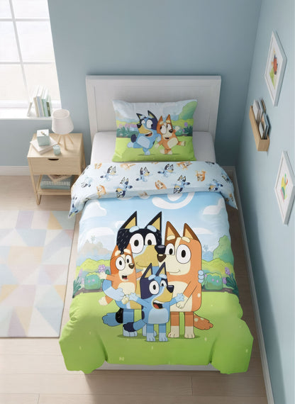 Bluey Dekbedovertrek 100x130 Katoen 2in1 Duurzaam Katoen Junior Ledikant