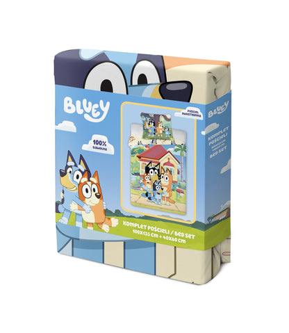 Bluey Dekbedovertrek 100x130 Katoen 2in1 Duurzaam Katoen Junior Ledikant