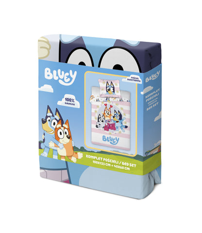 Bluey Dekbedovertrek 100x130 Katoen 2in1 Duurzaam Katoen Junior Ledikant
