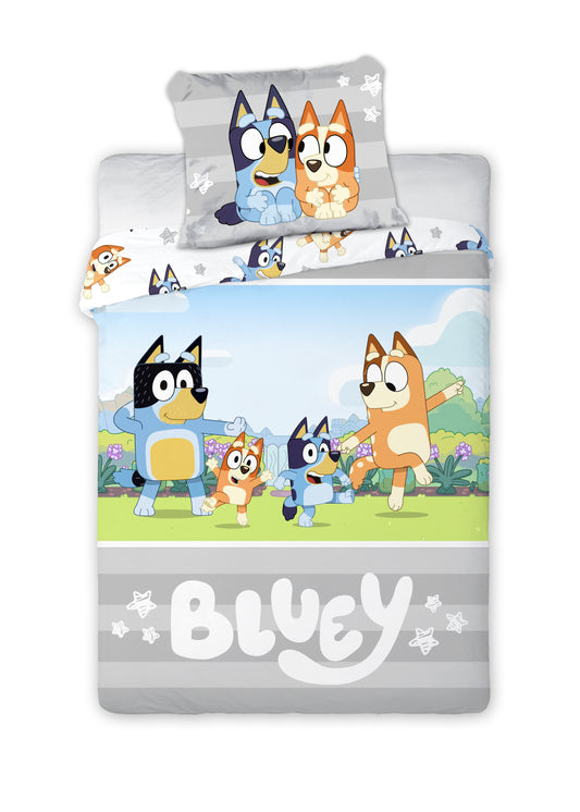 Bluey Dekbedovertrek 140x200 Katoen 2in1 Duurzaam Katoen