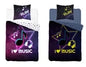 Muzieknote Dekbedovertrek  140x200 Duurzaam Katoen 2in1 GLOW in the Dark