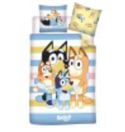 Bluey Dekbedovertrek 140x200 Eenpersoons Duurzaam 2in1 Polykatoen