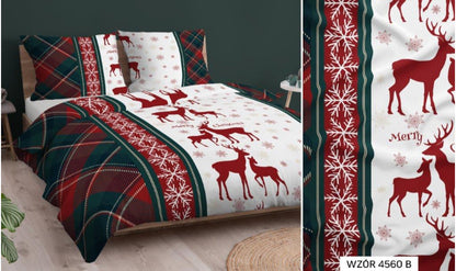 Kerst Dekbedovertrek 140x200 Flanel Duurzaam