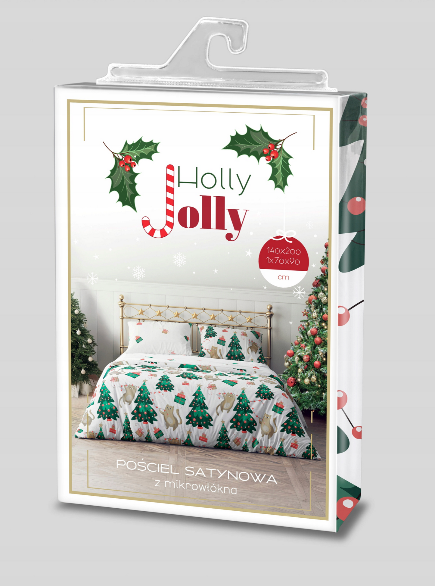 Dekbedovertrek Kerst Kerstbomen Blauw 140x200 Christmas Xmas Polyester