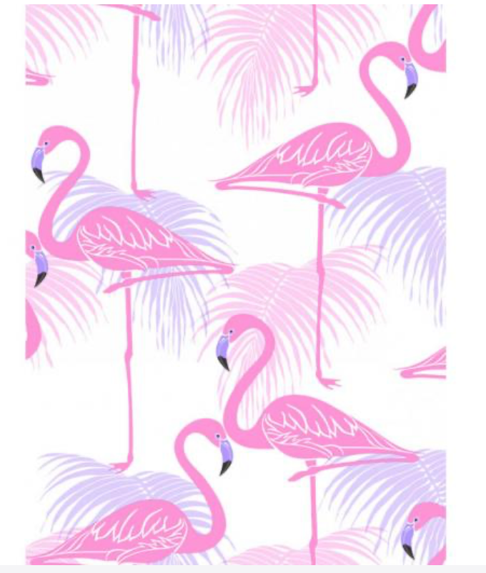 Flamingo Behang Wallpaper Papier 52cm breed 10m lang