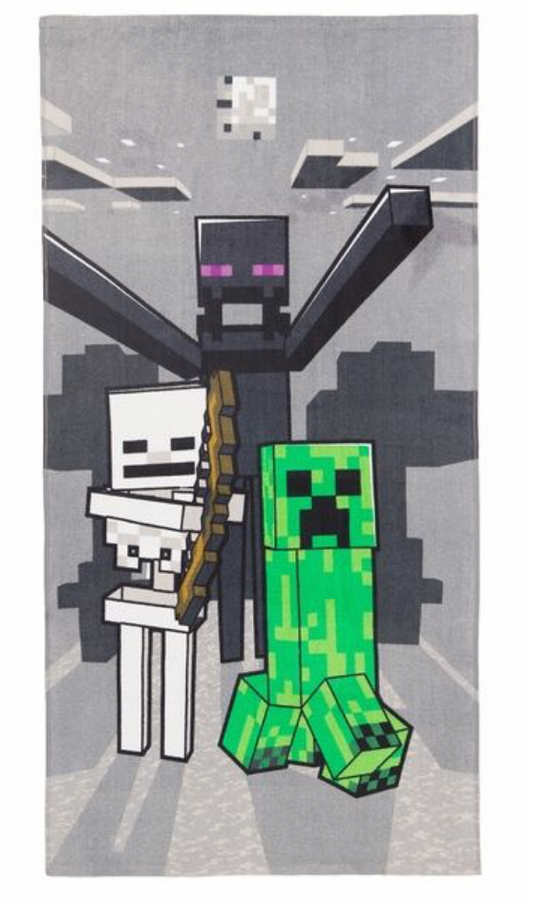 Minecraft Handdoek Creeper 70x140 Duurzaam Katoen