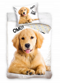 Golden Retriever Puppy Hond Dekbedovertrek 140x200 Katoen 2in1