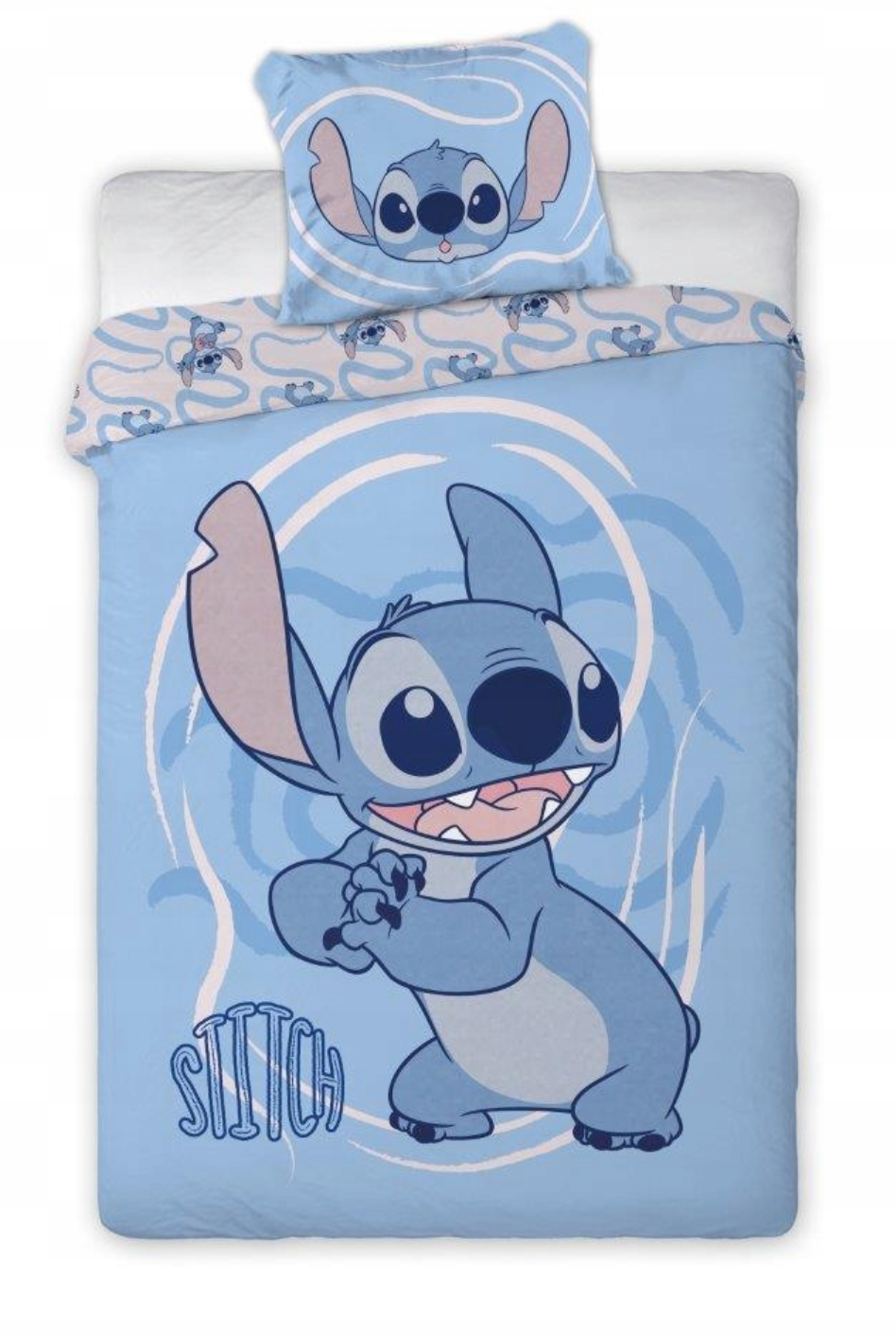 Disney Lilo Stitch Eenpersoons Dekbedovertrek 140x200 cm Katoen 2in1 Duurzaam