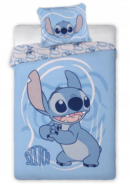 Disney Lilo Stitch Eenpersoons Dekbedovertrek 140x200 cm Katoen 2in1 Duurzaam