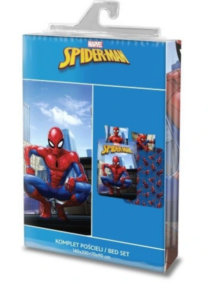 SpiderMan Dekbedovertrek Web Eenpersoons 140x200 2in1 Duurzaam Katoen