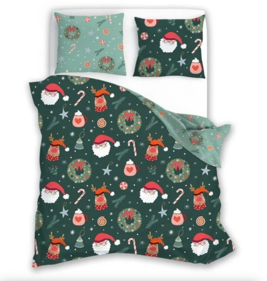 Kerst Dekbedovertrek 140x200 Microfiber Polyester Duurzaam