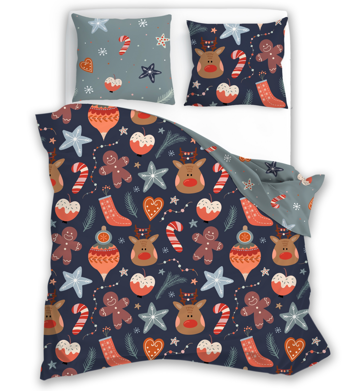 Kerst Dekbedovertrek 140x200 Microfiber Polyester Duurzaam