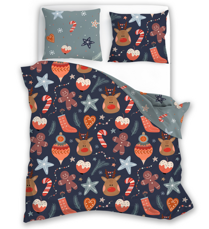 Kerst Dekbedovertrek 140x200 Microfiber Polyester Duurzaam