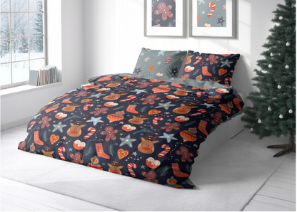Kerst Dekbedovertrek 140x200 Microfiber Polyester Duurzaam