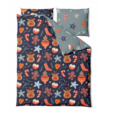 Kerst Dekbedovertrek 140x200 Microfiber Polyester Duurzaam