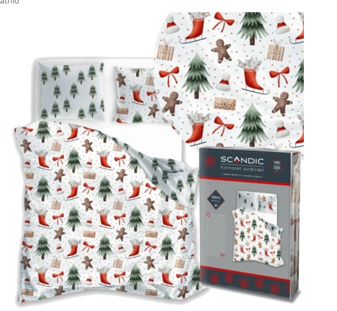 Christmas Dekbedovertrek 140x200 Kerst Katoen Santa Xmas Kerstman 2in1