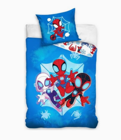 SpiderMan Dekbedovertrek Spidey 140x200 2in1  Duurzaam Katoen