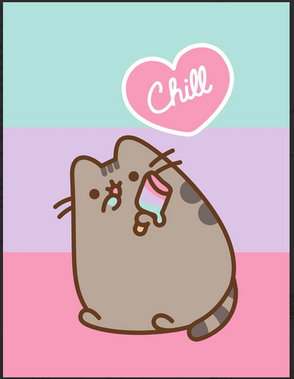 Pusheen Fleece Plaid Deken 130x170 Polyester