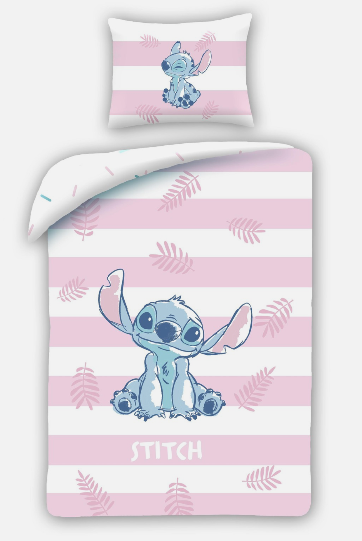 Disney Lilo Stitch Eenpersoons Dekbedovertrek 140x200 cm Katoen 2in1 Duurzaam