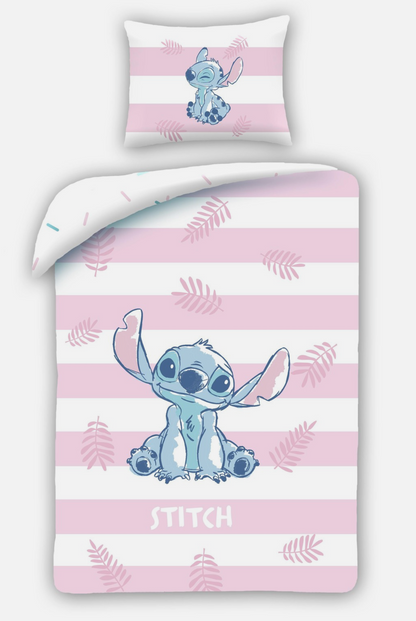 Disney Lilo Stitch Eenpersoons Dekbedovertrek 140x200 cm Katoen 2in1 Duurzaam