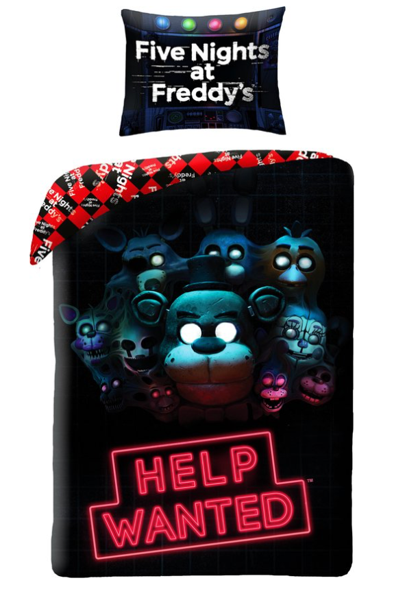 Five Nights at Freddy's Dekbedovertrek 140x200 cm Help Wanted