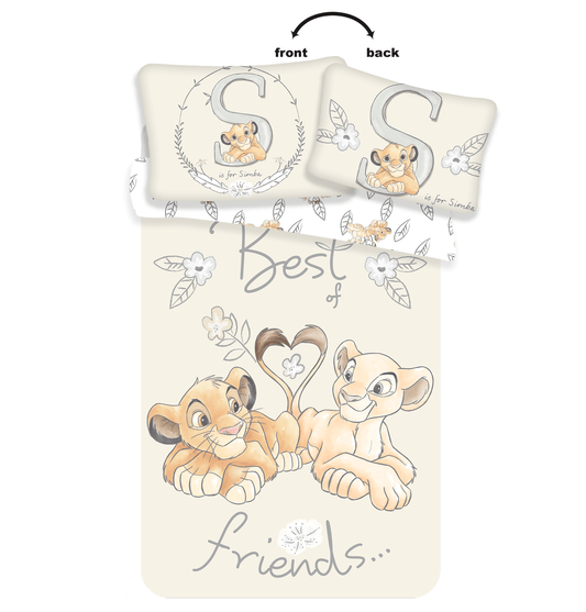 Lion King Dekbedovertrek 100x135 2in1 Best Friends