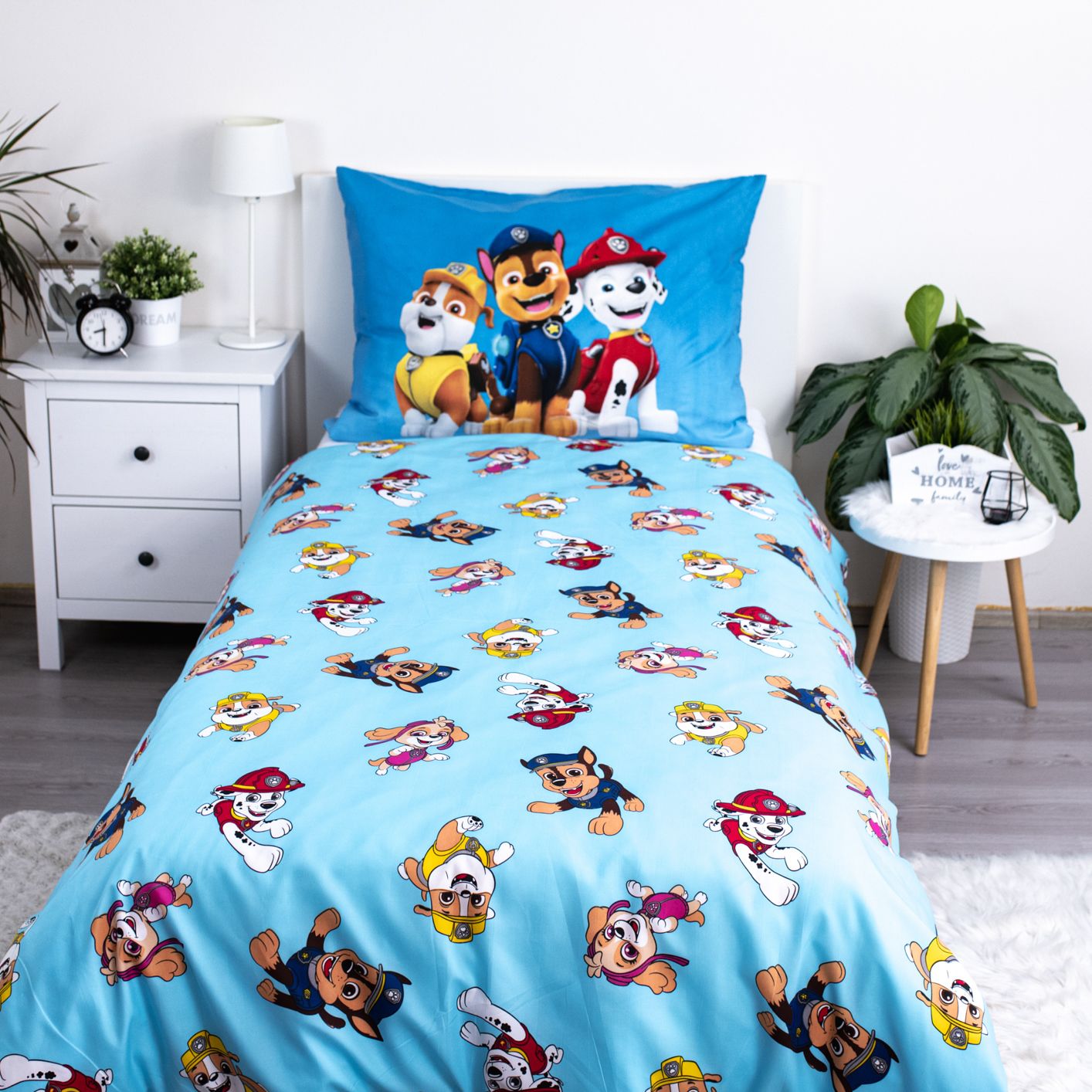 PAW Patrol Dekbedovertrek 140x200 Polyester 2in1 Duurzaam