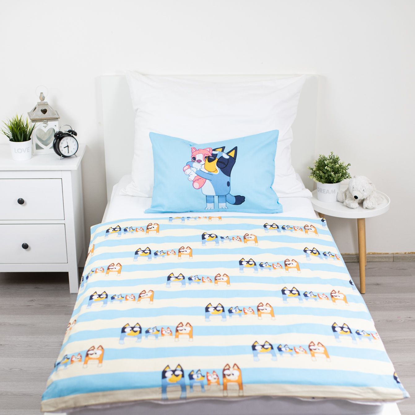Bluey Dekbedovertrek 100x135 Junior Duurzaam 2in1 Katoen