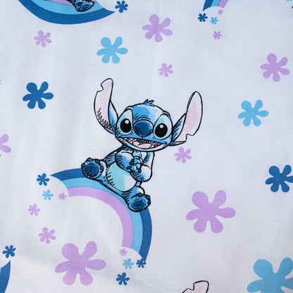 Disney Lilo Stitch Dekbedovertrek 100x135 2in1 Duurzaam Ohana Wit