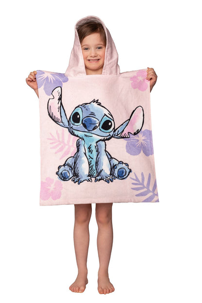 Disney Lilo en Stitch poncho 50x115 Duurzaam Kinderponcho