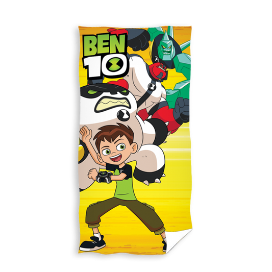 Ben 10 Badlaken Handdoek Geel