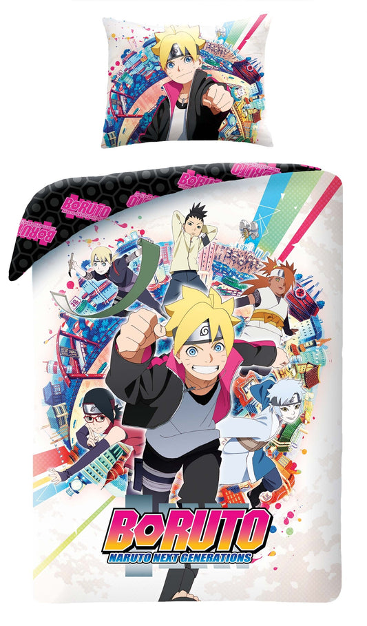 Boruto Naruto Dekbedovertrek 140x200 Katoen Duurzaam 2in1