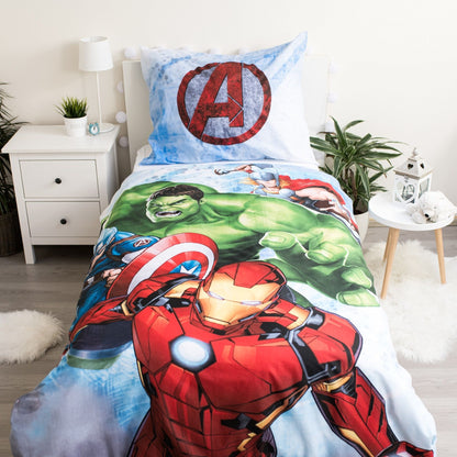 Marvel Avengers Dekbedovertrek 140x200 2in1 Katoen Duurzaam