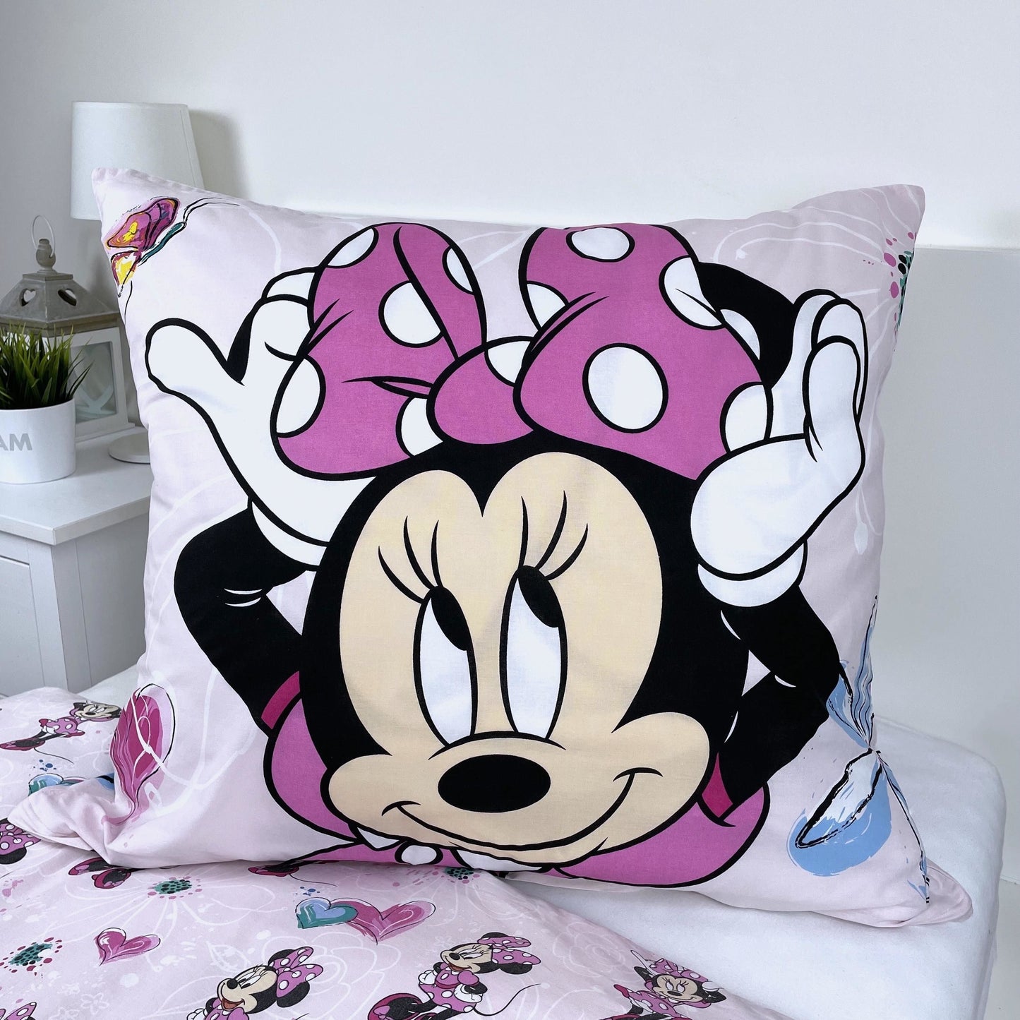 Disney Minnie Mouse 160 x 200 Dekbedovertrek Flowers
