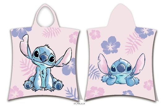 Disney Lilo en Stitch poncho 50x115 Duurzaam Kinderponcho