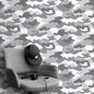 Camouflage Behang Grijs