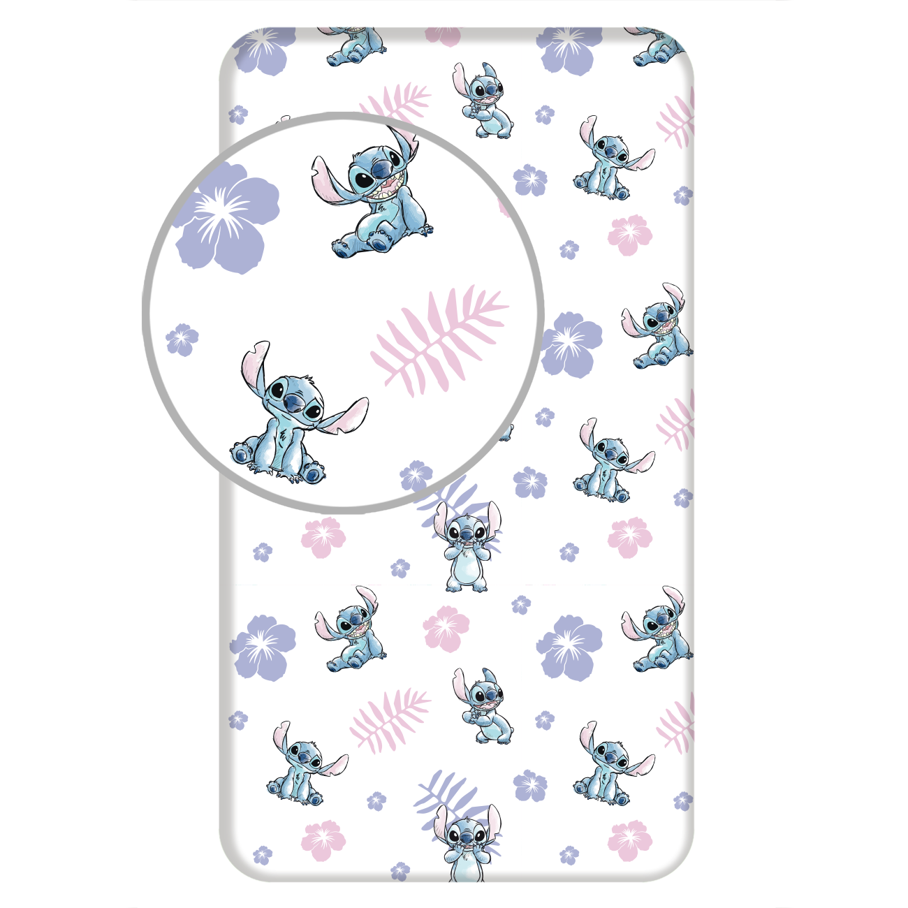 Lilo Stitch Hoeslaken 90x200 Duurzaam Katoen