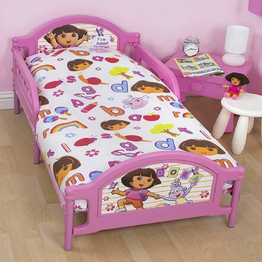 Dora Junior Dekbedovertrek Alfabet 4in1