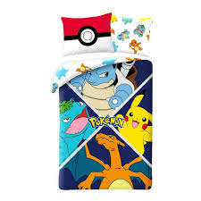 Pokemon Dekbedovertrek 140x200 2in1 Duurzaam Polyester