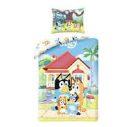Bluey Dekbedovertrek 140x200 Katoen 2in1 Duurzaam Katoen