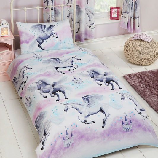Unicorn Dekbedovertrek Eenpersoons 135x200 PolyKatoen