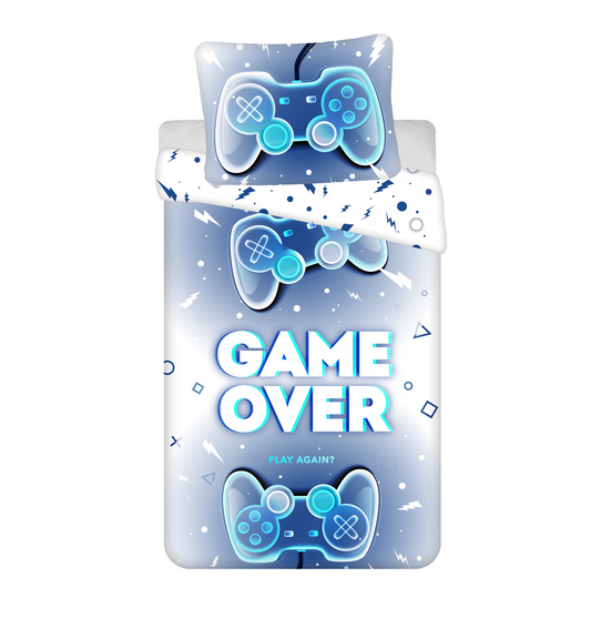 Game Over Dekbedovertrek 140x200 Duurzaam 2in1
