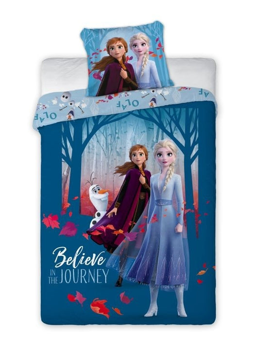 Frozen 2 Dekbedovertrek Believe Journey Blauw